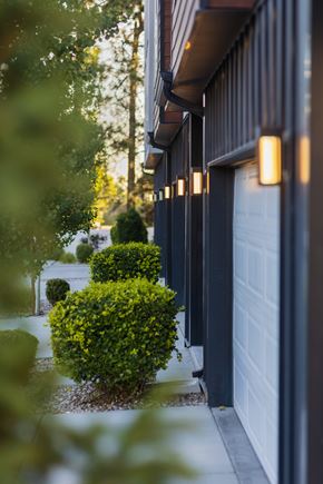 Ogden apartment for rent - A row of lights are lined up on the side of a building.