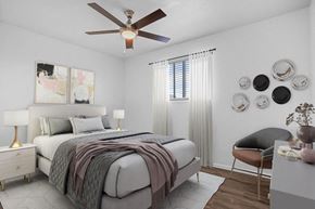Midvale apartment for rent - bedroom with ceiling fan