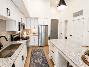 Kerrville apartment for rent - Luxury kitchen with pendant lighting at The Bluewood