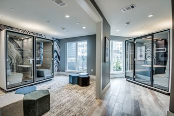 Private work pods + fast community wi-fi