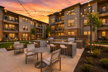 Outdoor grilling area