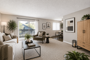 Denver apartment for rent - A Standard Living Room at Greentree Village Apartments