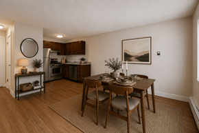 Englewood apartment for rent - Dining Room and Kitchen at Off Broadway Flats