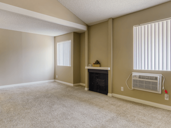 Gas fireplace at twenty 2 eleven apartments, california, 91306