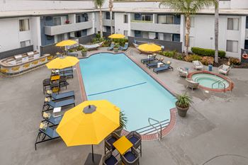 Dive into luxury living at cornerstone apartments! Our newly updated swimming pool is the perfect oasis in sunny palm springs. Come take a dip and experience resort-style living at its finest.