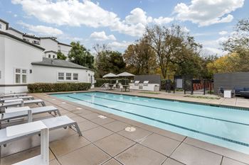 Sparkling swimming pool