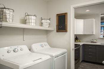 Full-size washers and dryers in every home