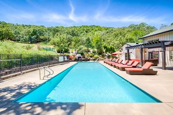 Refreshing pool at crooked oak apartments in novato, california