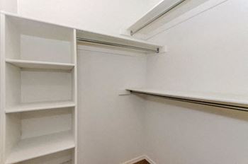 Closets with built in shelving