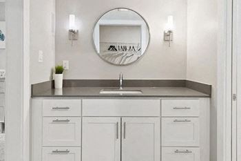White bathroom with a sink
