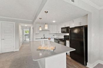 Kitchen with a large island