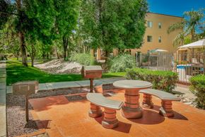 Tucson apartment for rent - Picnic and bbq area with seating at Pavilions at Pantano Apartments, Tucson, AZ, Arizona, 85710