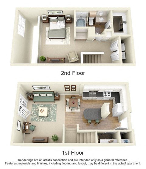 Floor plan for 1 bed, 1 bath, 816 sqft