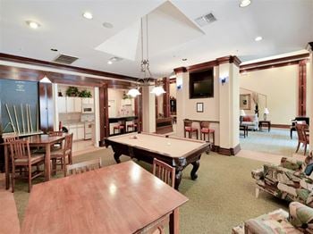 Clubhouse with billiards room