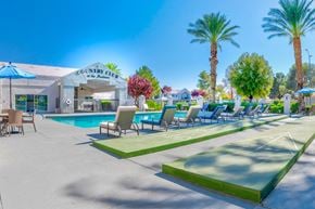 Las Vegas apartment for rent - Shuffleboard activity next to the pool at Country Club at The Meadows, Las Vegas, NV