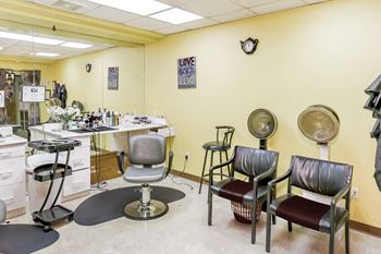 Onsite hair & nail salon
