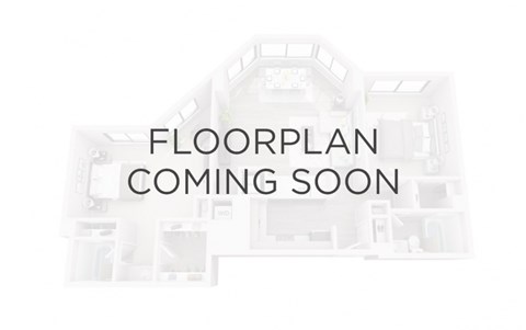 Floor plan for 1 bed, 1 bath