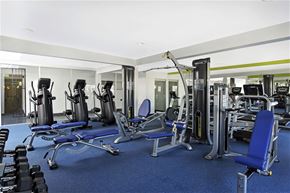 Los Angeles apartment for rent - the gym is equipped with state of the art equipment