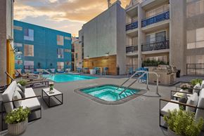 Los Angeles apartment for rent - take a dip in our saltwater pool and hot tub at our apartments in salt lake city