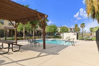 Poolside gazebo