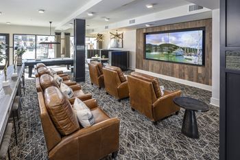 Club room and tv wall