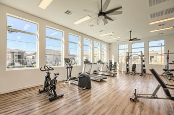 Fitness center with cardio equipment