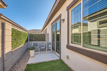 Private patios available