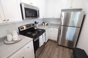 Suffolk apartment for rent - 2 bedroom decorated model kitchen detail