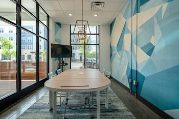 Business center with conference room
