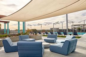 Atlanta apartment for rent - Shaded Lounge Area at Link Apartments® Canvas, Georgia