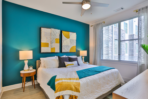 Charlotte apartment for rent - Beautiful Bright Bedroom With Wide Windows at Link Apartments® Montford, Charlotte, North Carolina