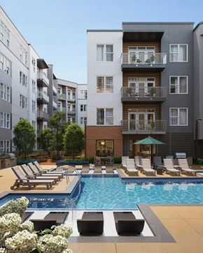 Smyrna apartment for rent - Luxurious pool with lounge seating
