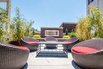 Courtyard with firepit