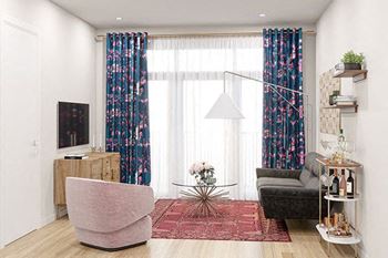 Classic living room design with television