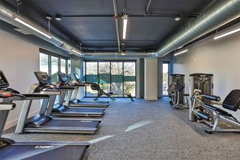 Large fitness center with cardio equipment