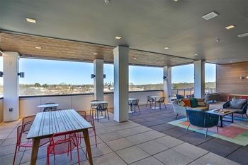 Large rooftop terrace perfect for entertaining friends 