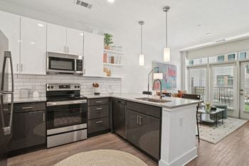 Subway tile backsplash