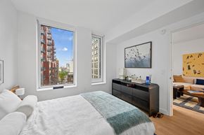 Long Island City apartment for rent - Bedroom With TV at Link Apartments® QPN, Long Island City