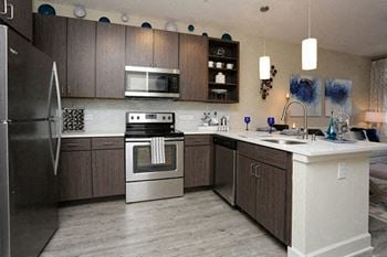 Upscale stainless steel appliances