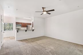 North Las Vegas apartment for rent - Carpeted Living Area at Rome Park Villas, Nevada