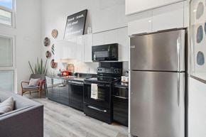 San Marcos apartment for rent - Modern kitchen appliances at Block C