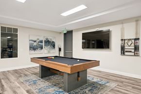 Tacoma apartment for rent - billiards table at Village on Main