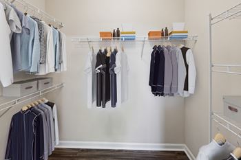 Oversized walk-in closets
