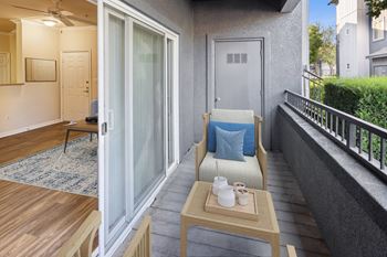 Private balcony or patio