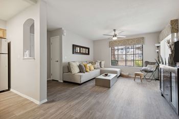 Wood-style plank flooring