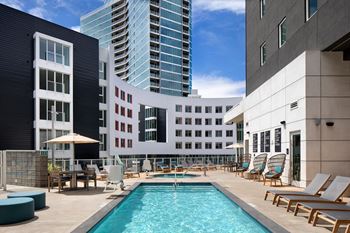 Relaxing resort-style salt water and heated pools