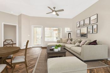 Ceiling fans in living areas and bedrooms