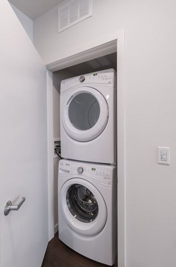 Front-loading washer and dryer