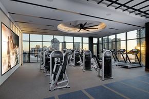 San Diego apartment for rent - fitness center views at Luma