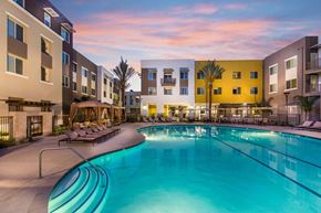 San Marcos apartment for rent - Pool at twilight at Marc San Marcos Apartments